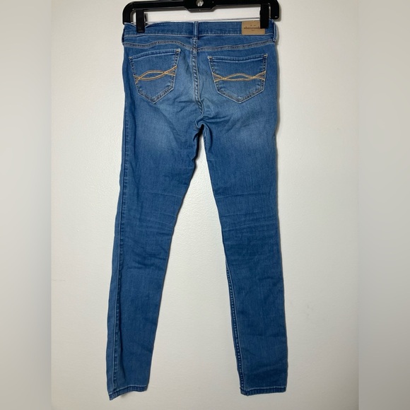 lot of 2 abercrombie kids jeans Girls Sz 14 Slim‎ Denim Casual School 26” Inseam - Picture 4 of 9